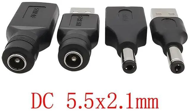 Alt view image 5 of 6 - DC Power Connector 20pcs Male/Female to DC Power Connector USB to 5V Charging Plug Converter Adapter(USB F to DC M)
