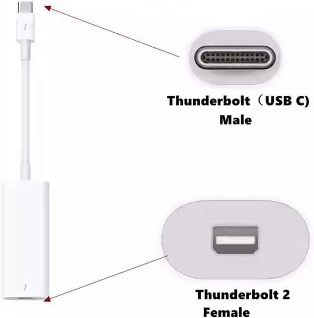 Alt view image 2 of 5 - Firewire 800 to Thunderbolt 2 Adapter 3 to RJ45 Fire 1394B Suitable for Mac Computers Equipped with Port(Thunderbolt 3-2)