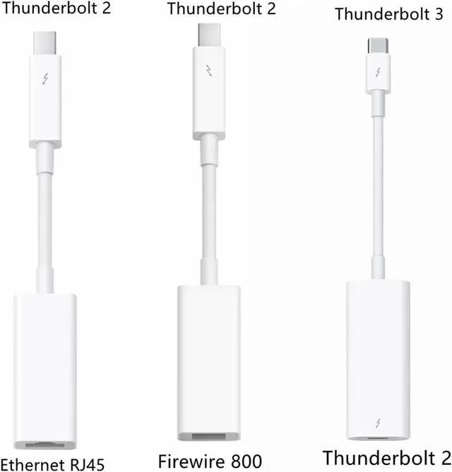 Alt view image 4 of 5 - Firewire 800 to Thunderbolt 2 Adapter 3 to RJ45 Fire 1394B Suitable for Mac Computers Equipped with Port(Thunderbolt 3-2)