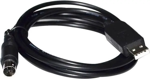 Alt view image 2 of 7 - Industrial F&T>D*I FT232RL USB to DIN 4 PIN MD4 Adapter RS232 Serial Communication Cable for Takahashi TEMMA Connection to PC(3m,DB9-MINI DIN)