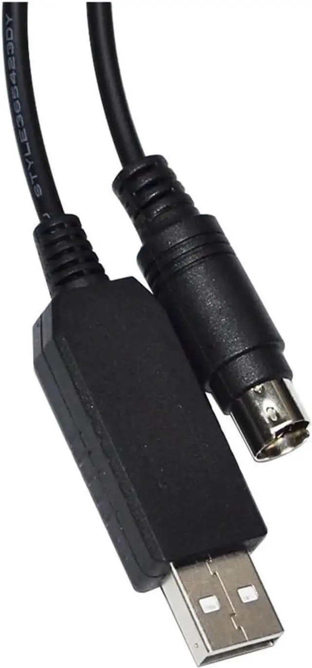 Alt view image 4 of 7 - Industrial F&T>D*I FT232RL USB to DIN 4 PIN MD4 Adapter RS232 Serial Communication Cable for Takahashi TEMMA Connection to PC(3m,DB9-MINI DIN)