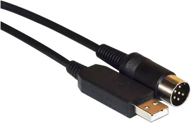 Alt view image 5 of 7 - Origin FT232RL USB to 6PIN 6 DIN Connector RS232 Serial Communication Programming Cable for PASSAP E6000 Knitting Machine to PC(3m)