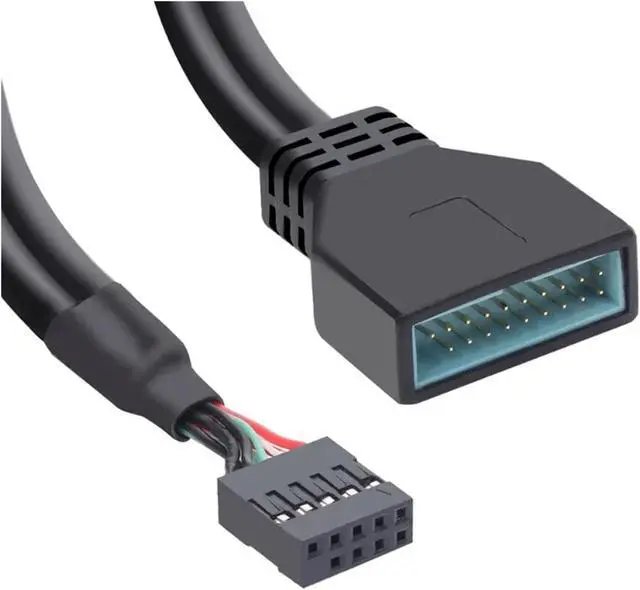 Alt view image 3 of 4 - USB2.0 9Pin to USB3.0 19pin Front Panel Connector Converter Header Female Adapter(10pcs,Type A)