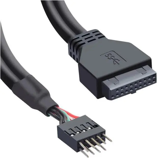 Alt view image 4 of 4 - USB2.0 9Pin to USB3.0 19pin Front Panel Connector Converter Header Female Adapter(10pcs,Type A)