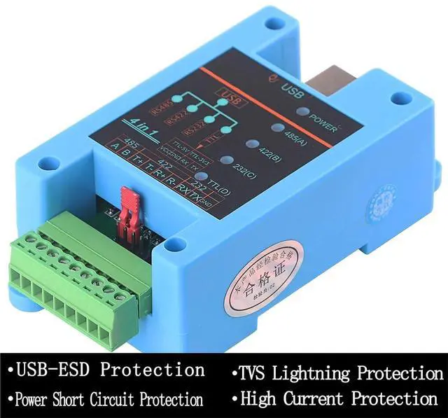 Alt view image 5 of 6 - USB to RS232 232 RS485 485 RS422 422 TTL(3V3/5V) Serial Adapter Converter 4 in 1