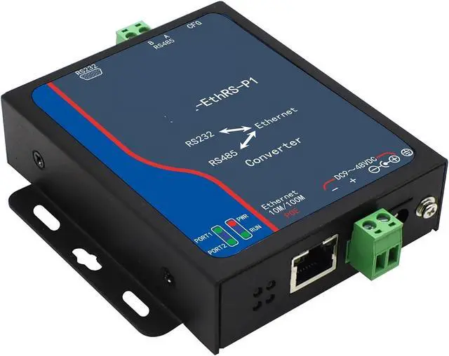 Alt view image 2 of 3 - POE Serial Port Server/RS232 RS485 Serial Port to Ethernet Network to Serial Port/Modbus
