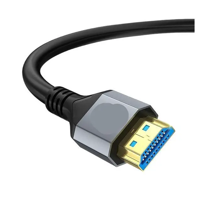 Alt view image 4 of 6 - Plated 8K HDMI 2.1 Cable 48Gbps Ultra High Speed Cord-4K@120Hz 8K@60Hz for TV/PS5/PS4/HDTV/RTX 3080 3090 Long 1m 10m(10m)