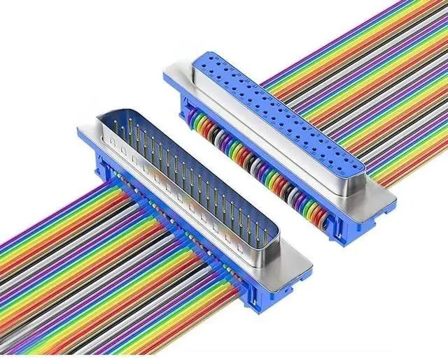 Main image of 1Pcs D-SUB DB9 DB15 DB25 DB37 DIDC Male Female D-SUD Serial Port RS232 COM Cable (Screws Need to be Purchased Separately)(DB37 M to F,70cm)