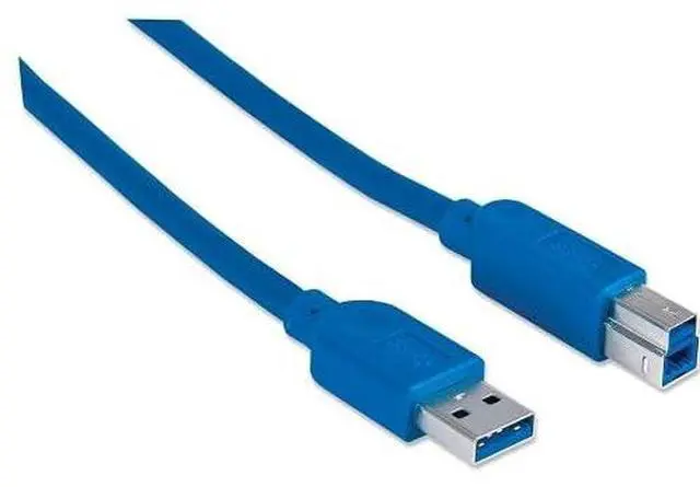 Alt view image 2 of 3 - USB 3.2 Gen 1 Type-A to Type-B Cable, 6.5' (2m), Blue