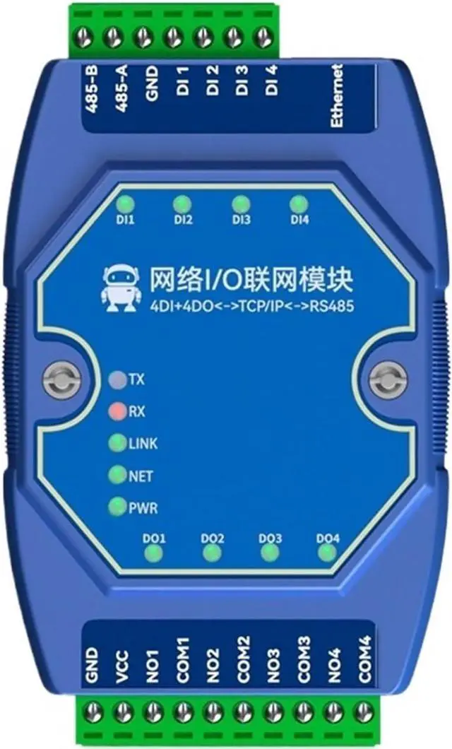 Main image of Ethernet I/O Networking Module Switch Value Acquisition Control ModBus 4DI+4DO ME31-AXAX4040 RS485 Serial Port RJ45