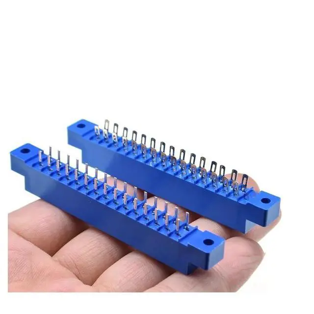 Alt view image 4 of 5 - 2PCS 805 Strip Connector 3.96mm Pitch 12/16/20/24/30/36/44/56P/72 pin PCB Mount Card Edge Connector Socket(Type-B,3pcs 2x28 56p)