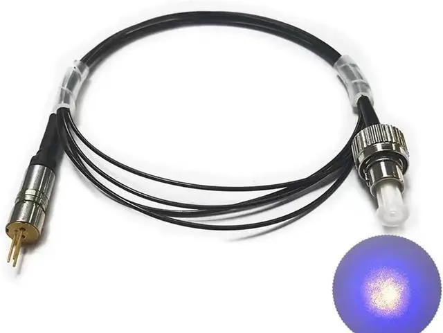 Alt view image 2 of 6 - Customizd Semiconductor Coupling Fiber 450NM 80MW Blue Light Module FC Connector core 200um