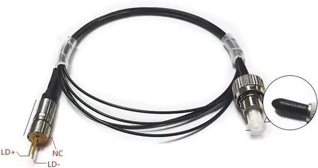 Alt view image 3 of 6 - Customizd Semiconductor Coupling Fiber 450NM 80MW Blue Light Module FC Connector core 200um
