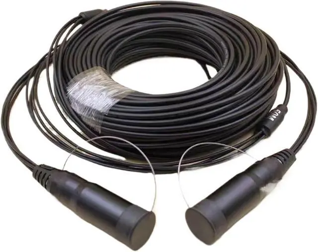 Alt view image 5 of 6 - Outdoor Patch Cord 4/6/8 Cores 150m Armored LC SC FC A SM LSZH TPU DVI Waterproof Connector CPRI Jumper Optical Fiber Extender(8 cores LSZH LC-LC)