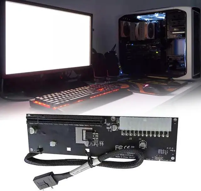 Alt view image 2 of 7 - NVMe M.2 to SFF-8612 External Graphics Card Adapter for Notebook Laptops