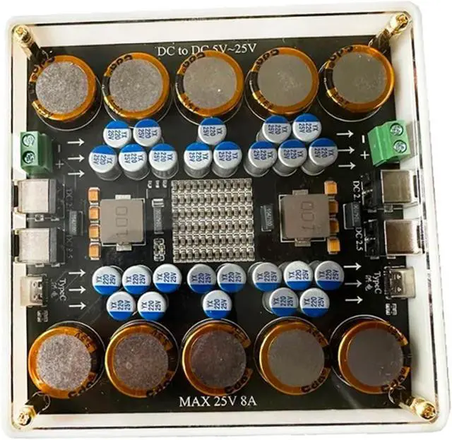 Alt view image 3 of 7 - H03 Electrical Processor Board, High Capacity 5V 25V Power Supply Decoding Module for Amplifiers Sound Cards