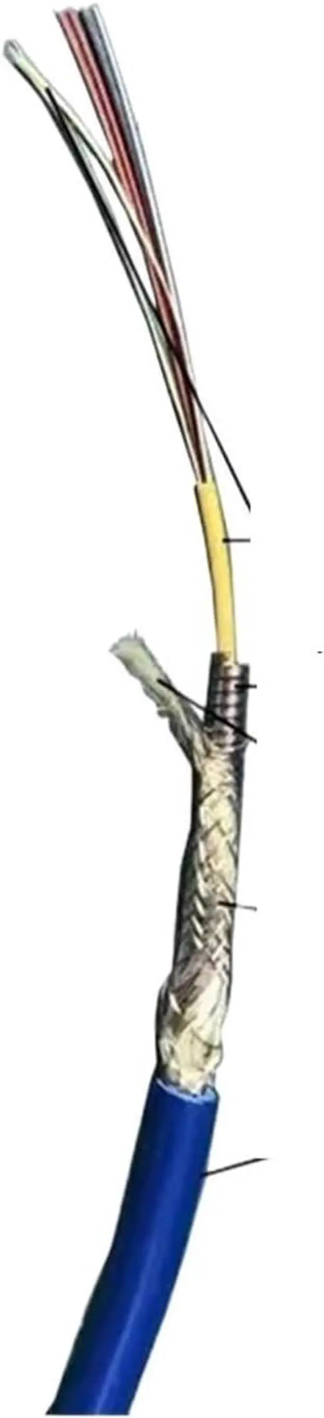 Alt view image 2 of 5 - 100m 120m 150m 200m 8.0mm 4 Cores Fiber Patchcord Armored 4C LC SC FC ST SM Jumper Optical Fiber Extender Outdoor(100m,FC/A-FC/A)