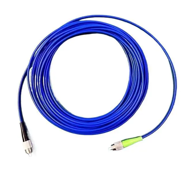Alt view image 2 of 5 - 1-300M FC/A-FC/A 1 core Armored patchcord FC/A-FC Single Fiber SM Blue Indoor Outdoor Fiber Optic Jumper 1C(15m 3pcs,FC/A-FC/A)