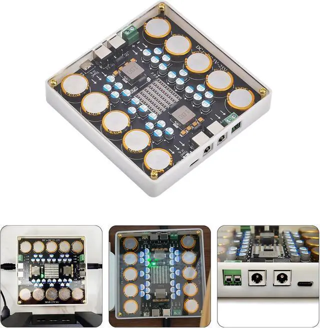 Alt view image 2 of 7 - H03 Electrical Processor Board, High Capacity 5V 25V Power Supply Decoding Module for Amplifiers Sound Cards