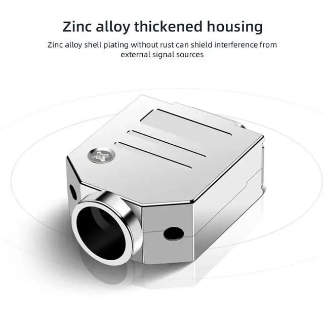 Alt view image 4 of 7 - DB9 RS232/485 Plug with Metal Shell Male Female 9P Serial COM Port Connector D-SUB DB 9 Pin Soldering Connector(MNS)