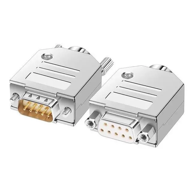 Alt view image 7 of 7 - DB9 RS232/485 Plug with Metal Shell Male Female 9P Serial COM Port Connector D-SUB DB 9 Pin Soldering Connector(MNS)