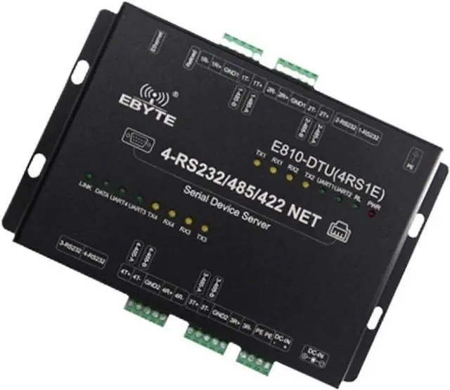 Main image of Ethernet RS422 RS485 RS232 Ethernet 4 Channel Serial Port Server E810-DTU(4RS1E) Processor Modbus RTU UDP TCP Data Transceiver