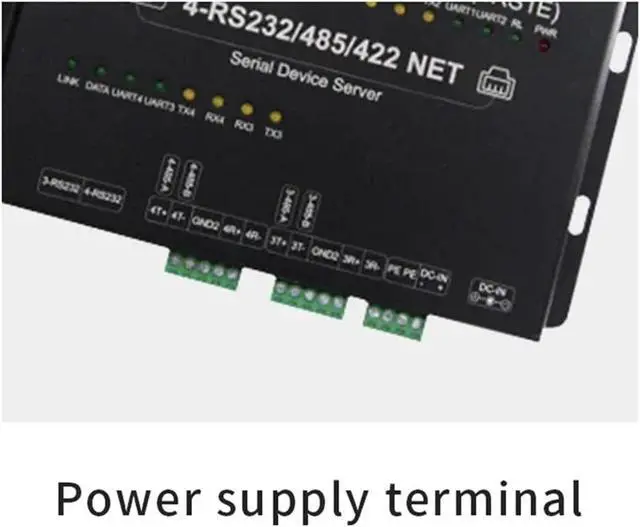 Alt view image 3 of 4 - Ethernet RS422 RS485 RS232 Ethernet 4 Channel Serial Port Server E810-DTU(4RS1E) Processor Modbus RTU UDP TCP Data Transceiver