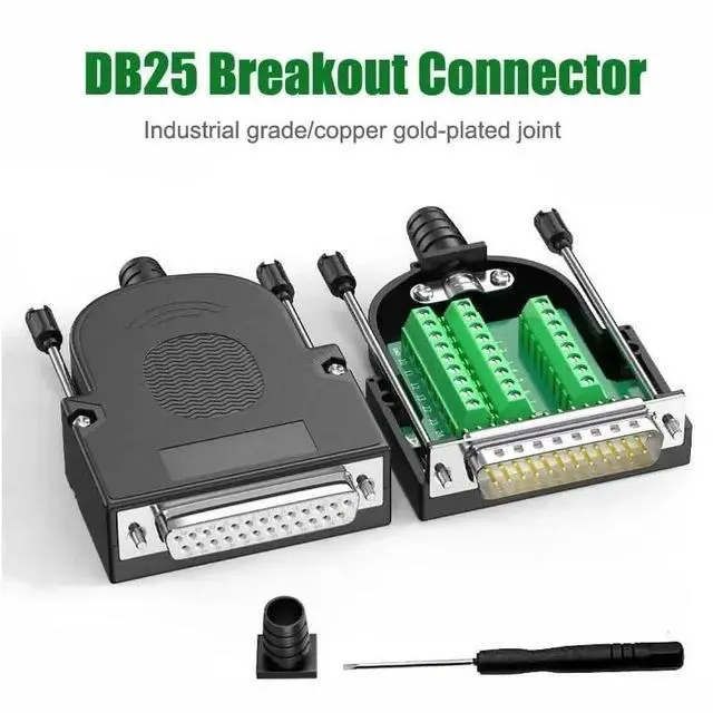Alt view image 3 of 5 - DB25 Breakout Connector Industrial Male Female Soldering-Free D-SUB 25PIN Plug Adapter DB 25 Weld-Free Serial Parallel Port Plug(SF)