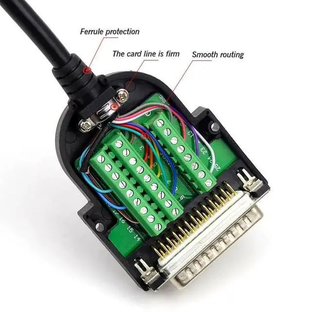 Alt view image 5 of 5 - DB25 Breakout Connector Industrial Male Female Soldering-Free D-SUB 25PIN Plug Adapter DB 25 Weld-Free Serial Parallel Port Plug(SF)