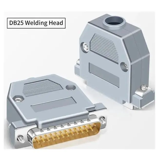 Alt view image 3 of 7 - DB25 Soldering Plug Two-Row D-SUDB DB 25 Pin Male Female Connector 25-pin Welding Connectors Adapter(BWF)