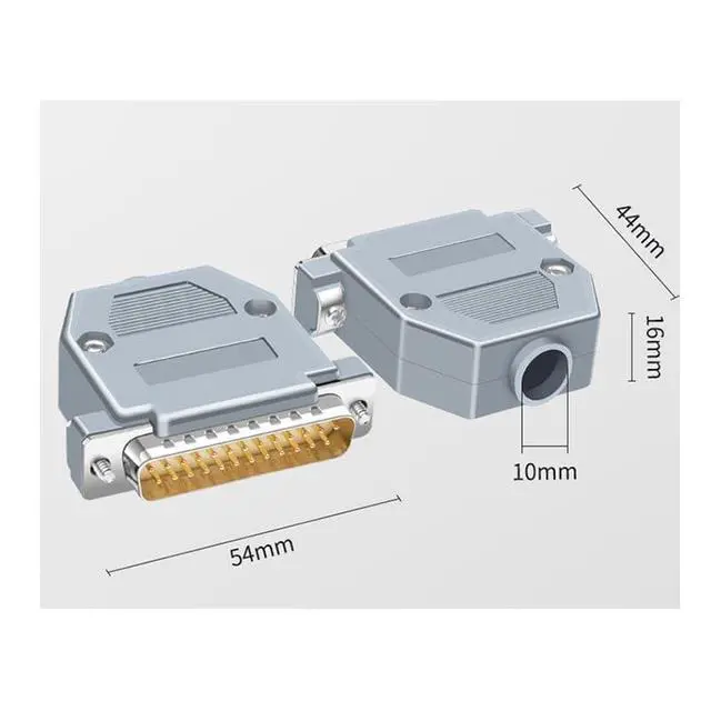 Alt view image 7 of 7 - DB25 Soldering Plug Two-Row D-SUDB DB 25 Pin Male Female Connector 25-pin Welding Connectors Adapter(BWF)
