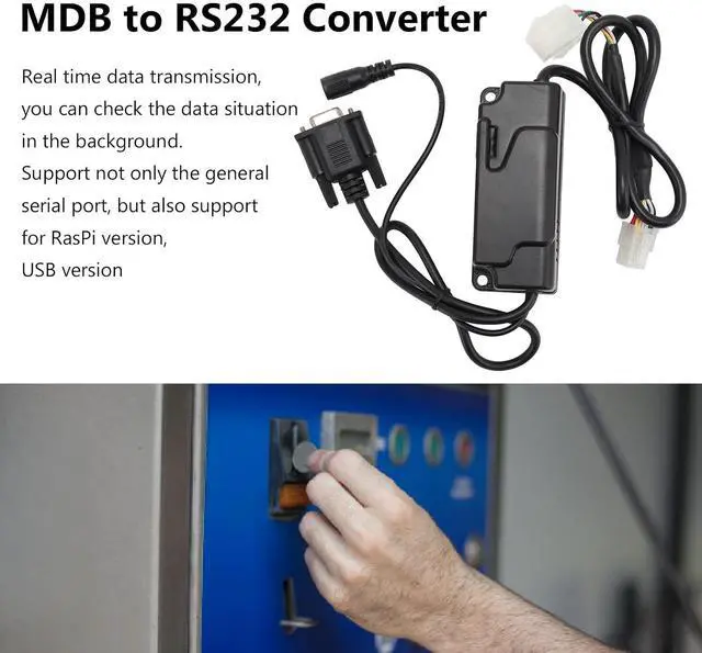 Alt view image 3 of 7 - FILFEEL MDB to RS232 Converter for Cashless Devices with Realtime Data Transmission Compatible with PCs and Multiple Versions for MDB Integration