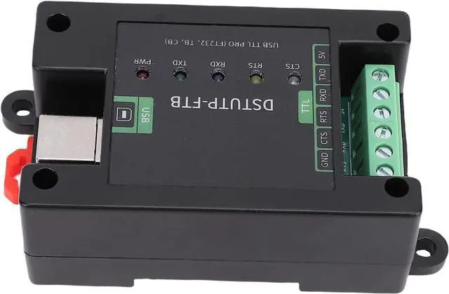 Alt view image 6 of 7 - Dpofirs FT232 USB to TTL Serial Adapter Converter Module with Overcurrent & ESD Protection, 5 LED Indicators, Screw Terminals for