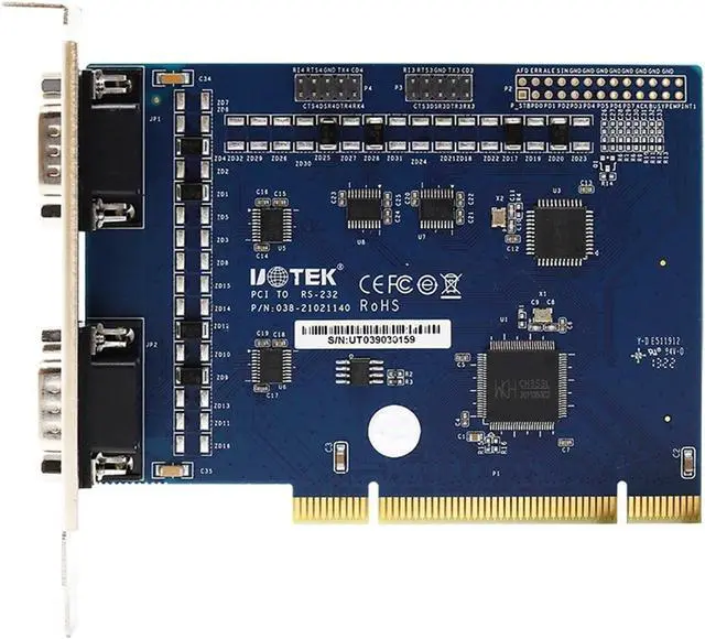 Alt view image 3 of 6 - 1PCS PCI to RS-232 Serial Card 4 Ports RS232 to PCI Converter DB9 COM Adapter UT-7704