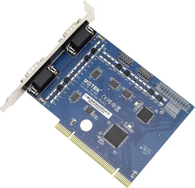 Alt view image 6 of 6 - 1PCS PCI to RS-232 Serial Card 4 Ports RS232 to PCI Converter DB9 COM Adapter UT-7704