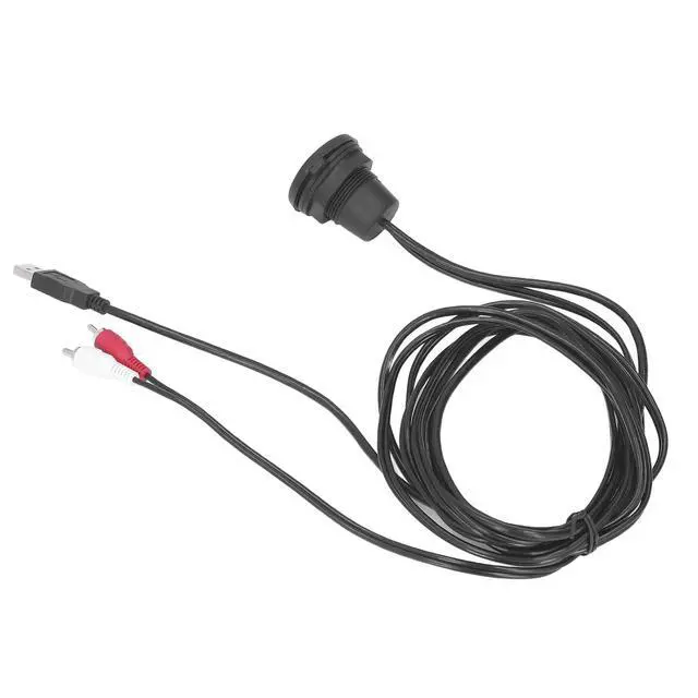 Alt view image 2 of 7 - 6ft USB 3.0 to Flush Mount Cable Kit for Car Dashboard Speed Data Transfer, Weatherproof Connection, Durably PVCABS Material, Installation for Stereo Audio Needs