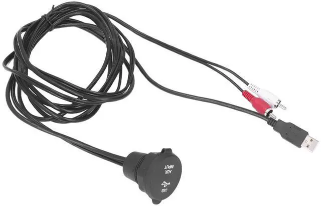 Main image of 6ft USB 3.0 to Flush Mount Cable Kit for Car Dashboard Speed Data Transfer, Weatherproof Connection, Durably PVCABS Material, Installation for Stereo Audio Needs