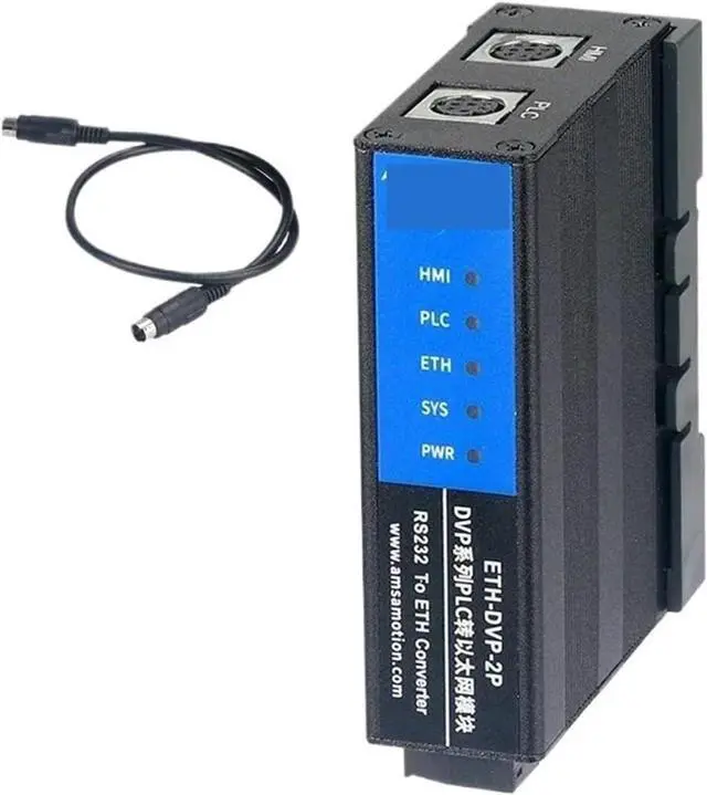 Main image of ETH-DVP-2P Ethernet Extension Module RS232-ETH to HMI Converter Suitable for Series Communication Programable(ETH-DVP-2P)