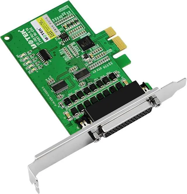 Alt view image 3 of 6 - 1PCs Industrial Grade PCI-E to RS-232 Serial Card PCIE to RS232 2 Ports High Speed DR44 Converter DB9 Connector UT-782 Adapter