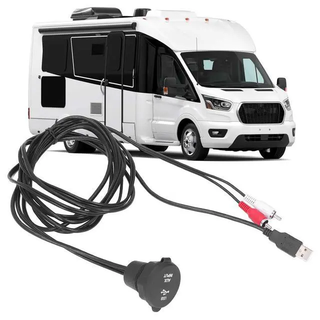Alt view image 4 of 7 - 6ft USB 3.0 to Flush Mount Cable Kit for Car Dashboard Speed Data Transfer, Weatherproof Connection, Durably PVCABS Material, Installation for Stereo Audio Needs