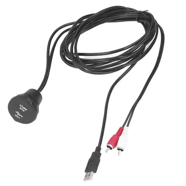 Alt view image 5 of 7 - 6ft USB 3.0 to Flush Mount Cable Kit for Car Dashboard Speed Data Transfer, Weatherproof Connection, Durably PVCABS Material, Installation for Stereo Audio Needs