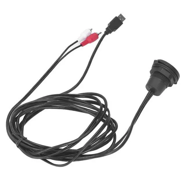Alt view image 6 of 7 - 6ft USB 3.0 to Flush Mount Cable Kit for Car Dashboard Speed Data Transfer, Weatherproof Connection, Durably PVCABS Material, Installation for Stereo Audio Needs