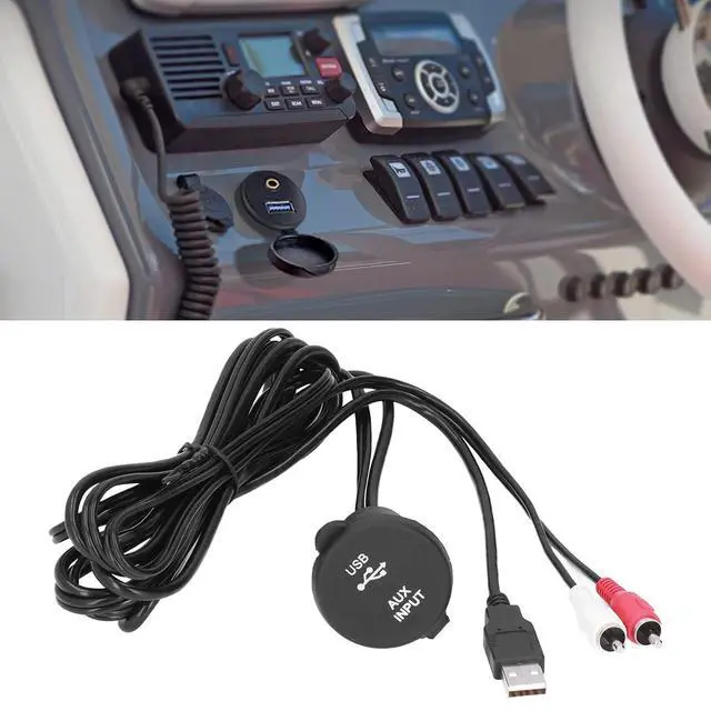 Alt view image 7 of 7 - 6ft USB 3.0 to Flush Mount Cable Kit for Car Dashboard Speed Data Transfer, Weatherproof Connection, Durably PVCABS Material, Installation for Stereo Audio Needs