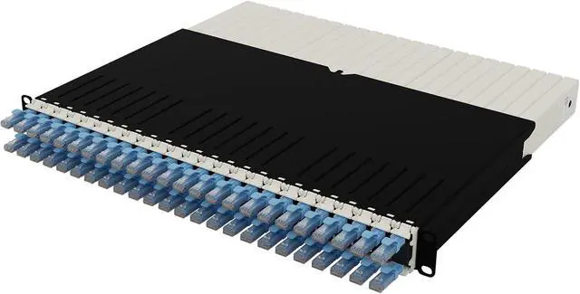 Alt view image 3 of 3 - Patchbox ONE 8 RU Cat.6a - 24-Port Patch Panel with Retractable Cable Management System for 19 Racks, Includes Flat 10GB Network Cables for Easy Network and Server Rack Setup (UTP, Bl, 0.e8m / 8RU)