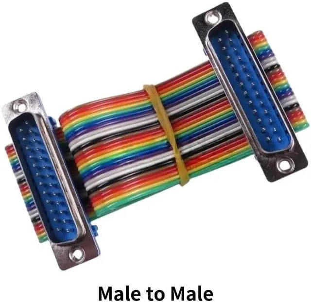 Alt view image 4 of 4 - 1pcs D-SUB DB9 DB15 DB25 DB37 DIDC 9 15 25 37Pin Cable D-SUD Serial Port Connector RS232 COM Extension Cable(DB37,Male_100 CM)
