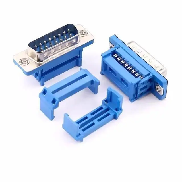Alt view image 5 of 7 - 5Pcs DB9 DB15 DB25 DB37 DIDC9/DIDC15/DIDC25/DIDC37 Male Female Plug Serial Port Connector IDC Crimp Type D-SUB Rs232 Adapter(DB37 Female)
