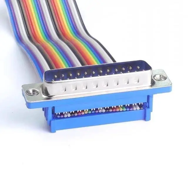 Alt view image 6 of 7 - 5Pcs DB9 DB15 DB25 DB37 DIDC9/DIDC15/DIDC25/DIDC37 Male Female Plug Serial Port Connector IDC Crimp Type D-SUB Rs232 Adapter(DB37 Female)