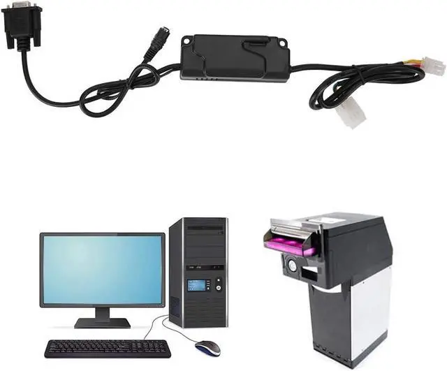 Alt view image 3 of 7 - RS232 to MDB Payment Device Converter, Validator Interface Adapter, Black - Supports Multiple MDB Devices, USB RS232 Compatible, Vending Machine Use