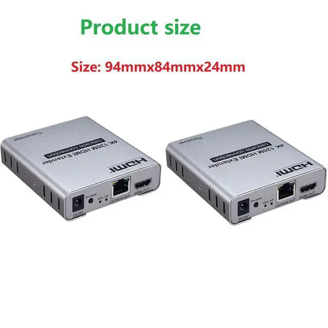 Alt view image 5 of 7 - 4K 120M HDMI Extender Over Cat5e/6 RJ45 Ethernet Cable 4K@30HZ Audio Video Splitter Up to 120M Support Laptop DVD TV Accessory new
