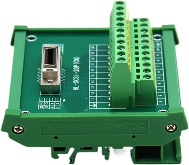 Main image of Guide Rail Terminal Board SCSI14 SCSI20 SCSI26 SCSI36 SCSI50 SCSI68 SCSI100 Adapter Board I/O(SCSI 50P,3PCS)